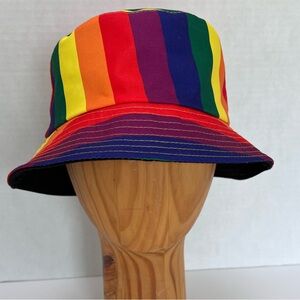 Rainbow Colorful Stripe Adult Bucket Hat